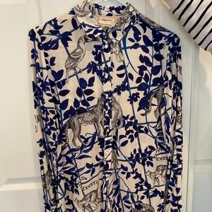 Sezane animal print shirt